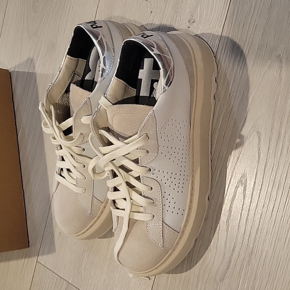 NWT P448 Aerialw White Beige leather - Picture 1 of 6